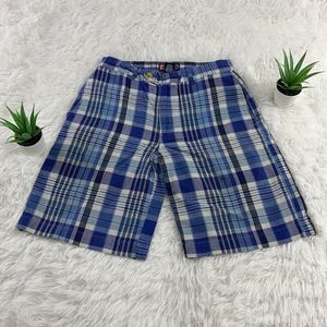 DEFECTS Boys Chaps Multicolor Plaid Shorts (10) BL07